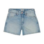 Korte Broek Wrangler Short en jean 3 pouces cascadeur femme Cowboy