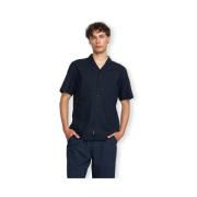 Overhemd Lange Mouw Rvlt Revolution Cuban Shirt - Navy