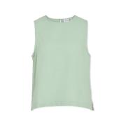 Blouse Vila Top Lania Short - Silt Green
