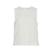 Blouse Vila Top Lania Short - Snow White