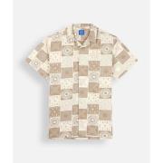 Overhemd Lange Mouw Oxbow Linnen bedrukt overhemd met korte mouwen CHE...