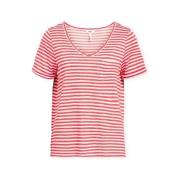 Sweater Object Noos Top Tessi Slub - Paradise Pink/White