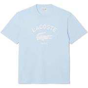 T-shirt Lacoste Signature Print Cotton T-Shirt Light Blue