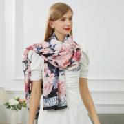 Sjaal V 1969 Bella Fiore zijden sjaal