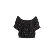 Blouse Superdry Blouse crop smocké femme