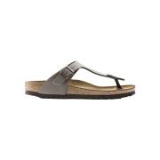 Sandalen BIRKENSTOCK Gizeh Nobuck Birko-Flor Regular - Stone