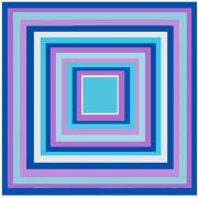 Sjaal Alberto Cabale Kleine zijden vierkant Purple Blue Navy Cléo