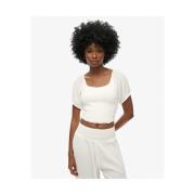 T-shirt Korte Mouw Superdry T-shirt tissé smocké femme