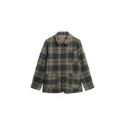 Overhemd Lange Mouw Superdry Surchemise texturée Merchant