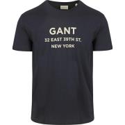 T-shirt Gant T-shirt Graphic Logo Navy