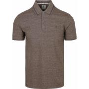 T-shirt R2 Amsterdam Polo Soft Solid Brown