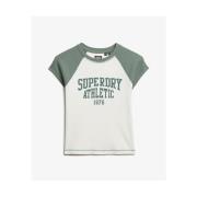 T-shirt Korte Mouw Superdry T-shirt à mancherons raglan femme Athletic...