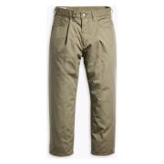 Broek Levis 39957 0009 - STAY LOOSE PLEATED CROP-SMOKEY OLIVE