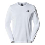 T-shirt The North Face NF0A87N8 M L/S TEE-FN4 WHITE
