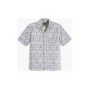 Overhemd Lange Mouw Dockers A0861 0022 CAMO COLLAR-LINEN ORIENT BLUE