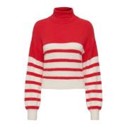 Trui Only 15267889 PIUMO-POPPY RED