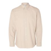 Overhemd Lange Mouw Selected 16079056 LINEN SHIRT-PURE CASHMERE