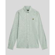 Overhemd Lange Mouw Lyle &amp; Scott LW2207V LINEN BLEND OXFORD-X583 G...