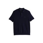 T-shirt Tommy Hilfiger MW0MW38465 INTERLOCK PLACKET-DESERT SKY