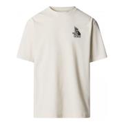 T-shirt The North Face NF0A8C2TQLI1 INUSEX TRAILS TEE-WHITE DUNE