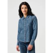 Overhemd Wrangler 112356476-FADED BLUE