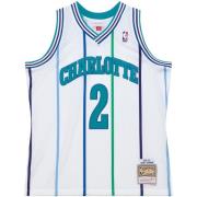Onderhemden Mitchell And Ness Maillot NBA Charlotte Hornets Larry John...