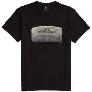 T-shirt Korte Mouw G-Star Raw T-shirt Stacked old skool logo