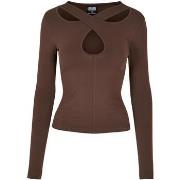 T-shirt Urban Classics T-shirt manches longues femme Crossed Cut Out