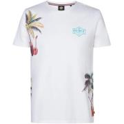 T-shirt Petrol Industries T-Shirt Islandcrest Print Wit