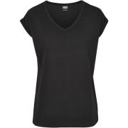 T-shirt Korte Mouw Urban Classics T-shirt femme Urban Classic round V-...