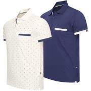 Polo Shirt Korte Mouw Cappuccino Italia Todi 2-Pack Polo