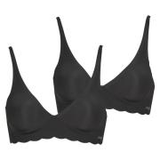 Bralettes/zonder beugel Sloggi ZERO Microfibre 2.0 Soft Bra PACK DE 2