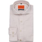 Overhemd Lange Mouw Suitable Melange Overhemd Sand
