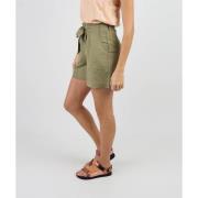Korte Broek Oxbow Een short van viscose-linnen met een riem ORNELLA