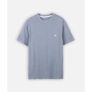 T-shirt Korte Mouw Oxbow Effen geborduurd T-shirt met 4 flarden borduu...