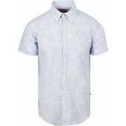 Overhemd Lange Mouw Suitable Korte Mouwen Overhemd Cotton Slub Streep ...