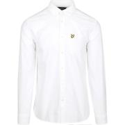 Overhemd Lange Mouw Lyle And Scott Lyle Scott Shirt Plain Oxford White