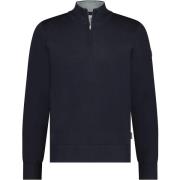 Sweater State Of Art Half Zip Trui Wol Blend Navy