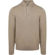 Sweater Profuomo Longsleeve Poloshirt Luxury Basic Beige