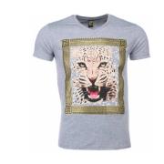 T-shirt Korte Mouw Local Fanatic Tijger Print