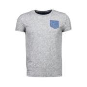 T-shirt Korte Mouw Bn8 Black Number Blader Motief Summer