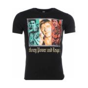 T-shirt Korte Mouw Local Fanatic Scarface Money Power Respect Print