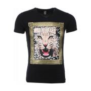 T-shirt Korte Mouw Local Fanatic Tijger Print