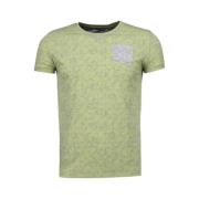 T-shirt Korte Mouw Bn8 Black Number Blader Motief Summer