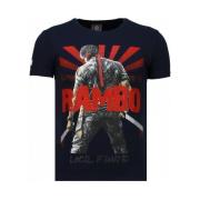 T-shirt Korte Mouw Local Fanatic Rambo Shine Rhinestone