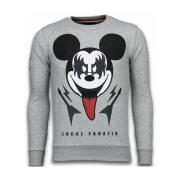Sweater Local Fanatic Kiss My Mickey Rhinestone