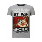 T-shirt Korte Mouw Local Fanatic Taz Mania Rhinestone