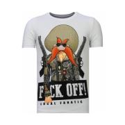 T-shirt Korte Mouw Local Fanatic Bandit Chief Rhinestone