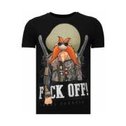 T-shirt Korte Mouw Local Fanatic Bandit Chief Rhinestone