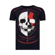 T-shirt Korte Mouw Local Fanatic God Of War Rhinestone